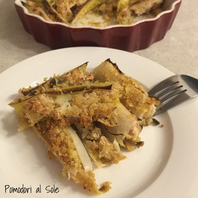 featured image thumbnail for post Porri ripieni gratinati