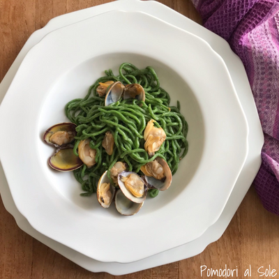 featured image thumbnail for post Tagliolini verdi alle vongole