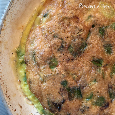 featured image thumbnail for post Frittata di baccelli di piselli